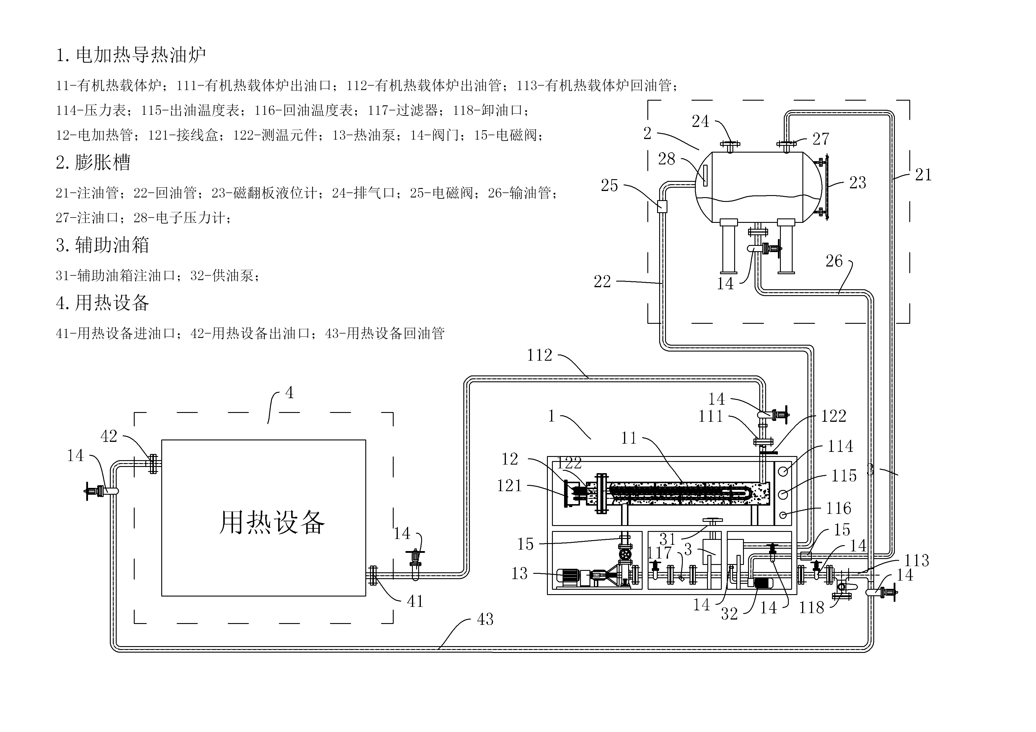 电加热导热油炉系统说明书